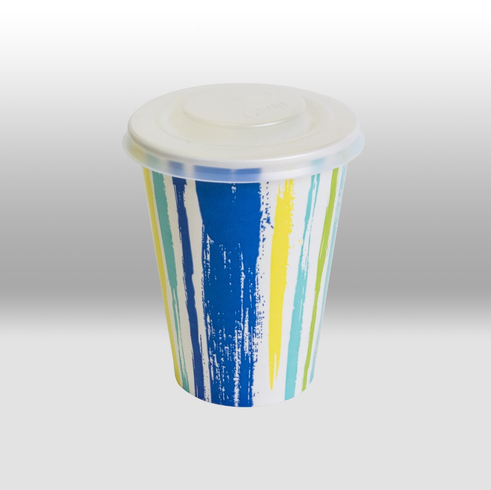 Lids for paper cups for cold beverages by Papperskopp